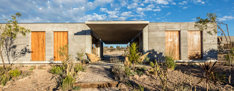 民宿设计之墨西哥沙漠里的夯土房子