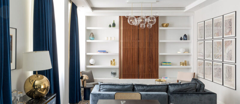 伦敦时尚精致的复古风公寓