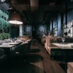 基辅黑色调的Tolstiy&Tonkiy餐厅