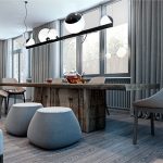 基辅冷色调的现代公寓