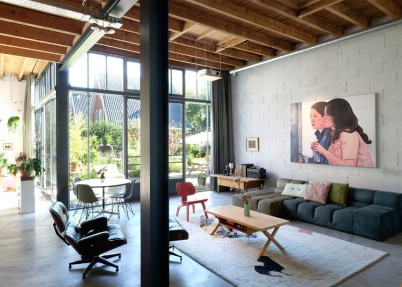 建筑改造之阿姆斯特丹谷仓房子翻新的LOFT公寓