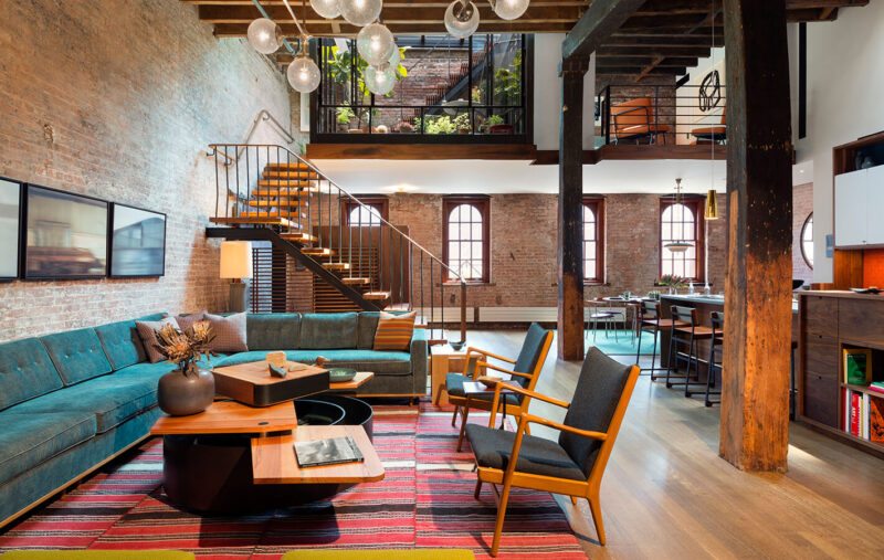 建筑改造之纽约时尚loft公寓设计