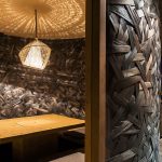河内日本餐厅KIMONO，灵感来自传统灯具的编织方式