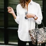 WHITE SHIRT & LEOPARD PRINT