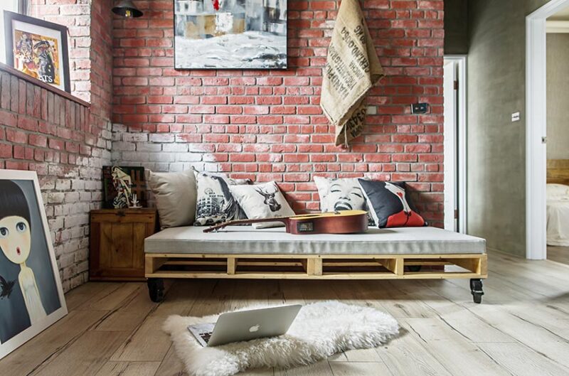 原汁原味的loft风—台湾69㎡单身公寓设计