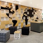 办公室装修设计元素–世界地图