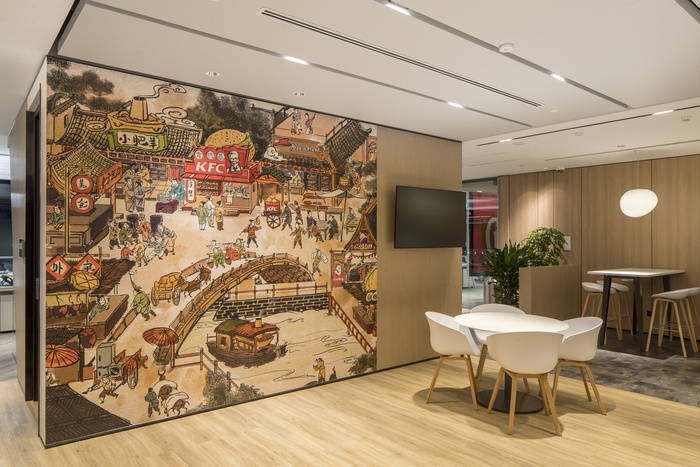办公空间，办公室设计，Yum China，百胜中国，上海办公室设计，集团公司办公室设计，现代风格办公室