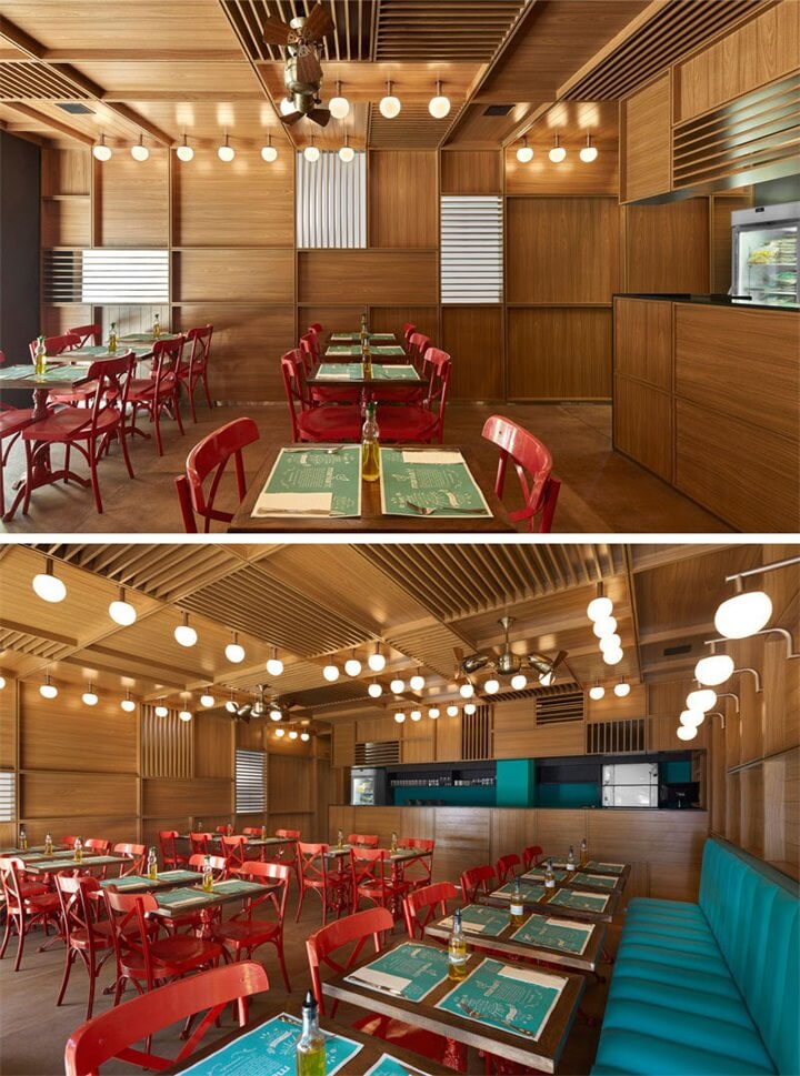餐饮空间，餐厅设计，小食店设计，木质餐厅设计，熟食店设计