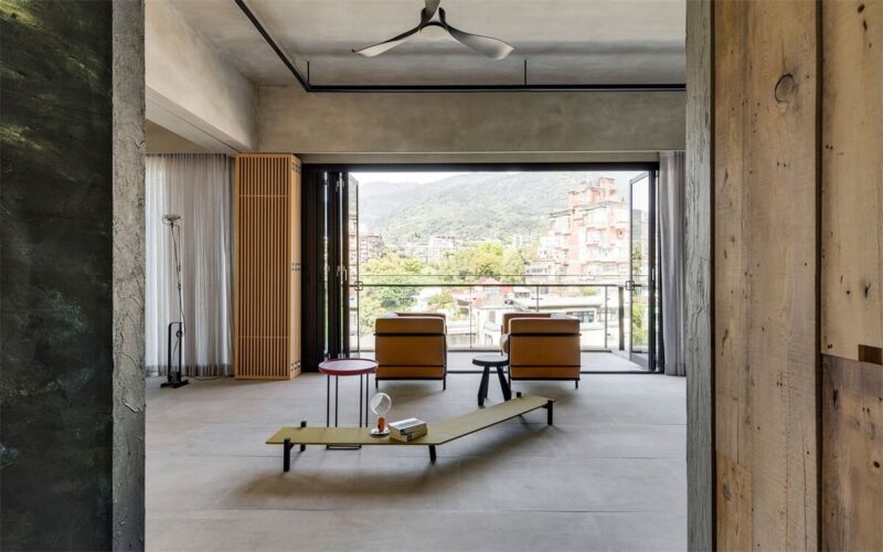 台北Din-a-ka亭仔脚极简主义住宅设计