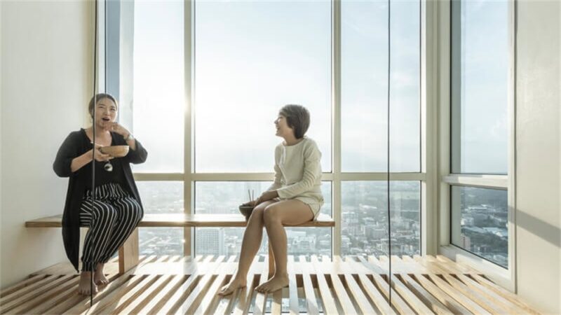 设计师为泰国这间64㎡小宅多争取了11㎡的空间