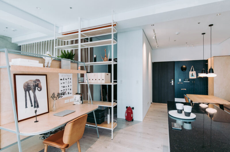 宝岛台湾一间46.2平米开放式小公寓设计