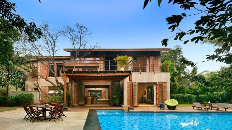 融于自然 – 印度“芒果屋”别墅