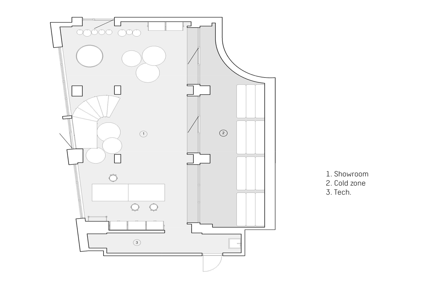商业空间，极简主义，花店，Nottdesign