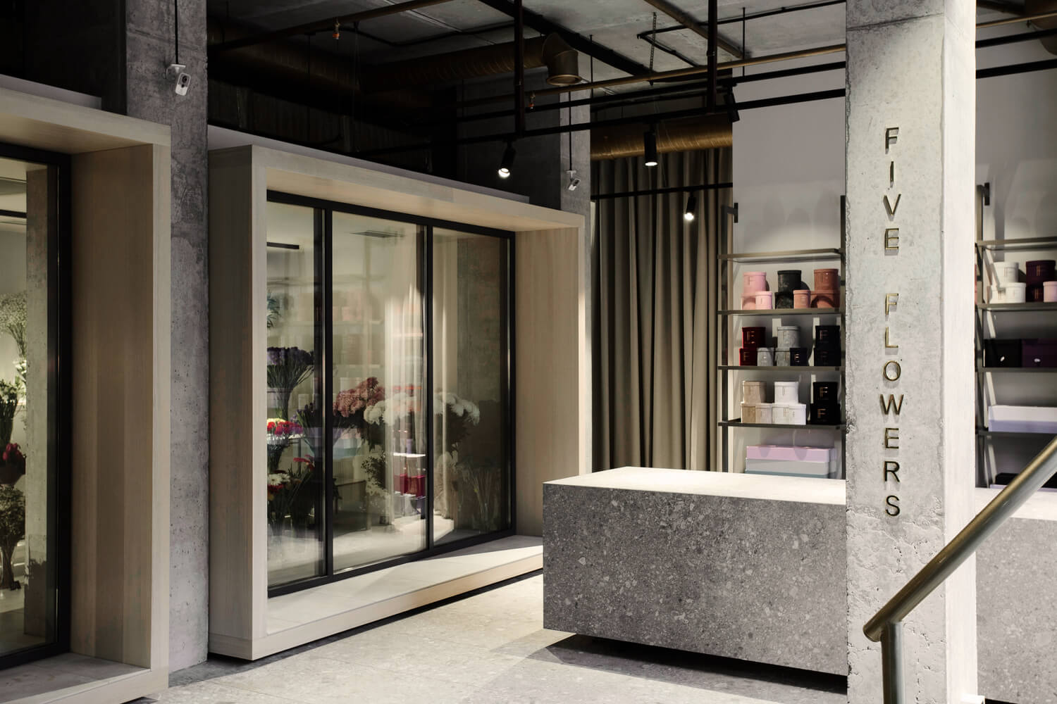 商业空间，极简主义，花店，Nottdesign