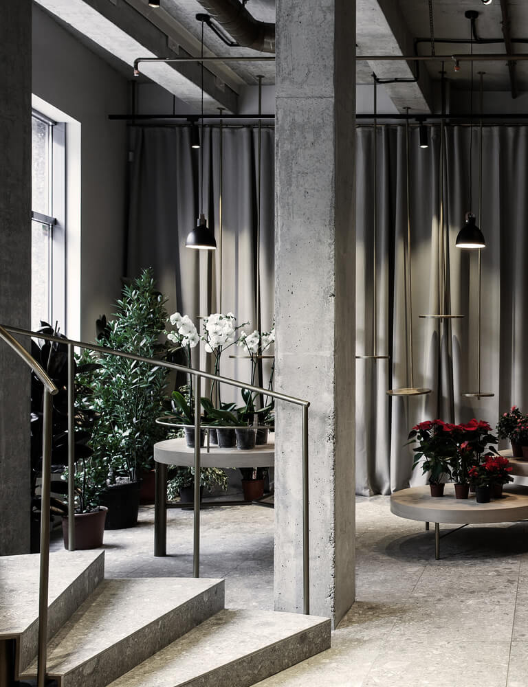 商业空间，极简主义，花店，Nottdesign