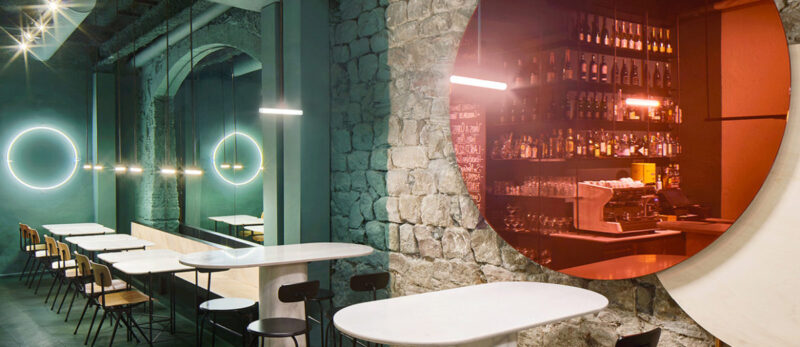 色彩成为空间的主角，巴塞罗那ORVAY酒吧