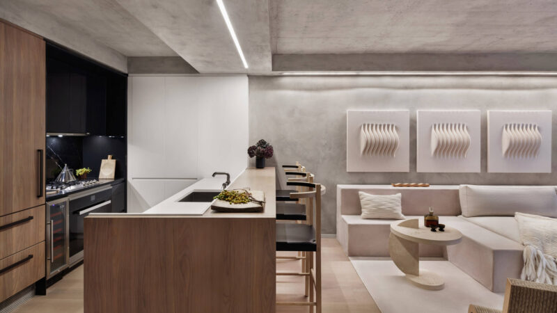 Alex P White | 纽约一间64㎡混凝土公寓