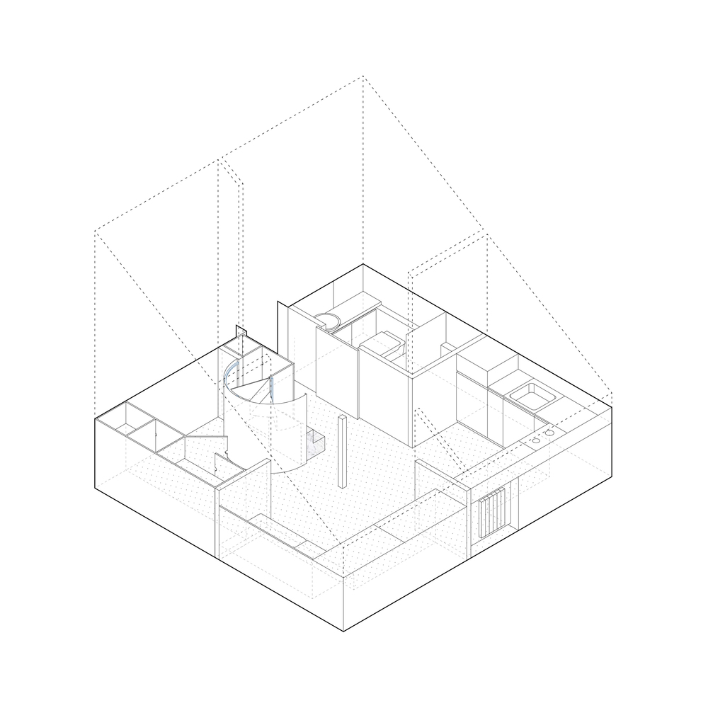 住宅空间，国外住宅空间设计，Untitled，米兰，loft公寓