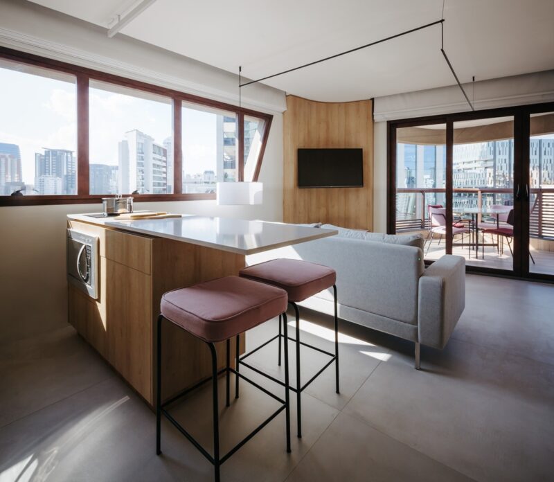 巴西圣保罗一间42㎡不规则户型小公寓