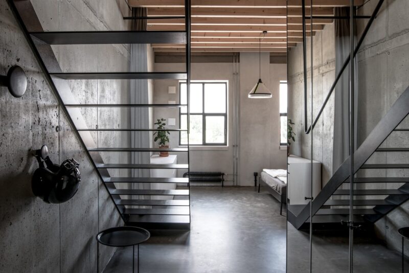 斯洛伐克一间73平米loft工业风公寓设计