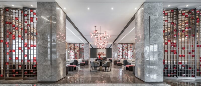 一然设计 | 一抹胭脂红，惊艳时光的唯美空间