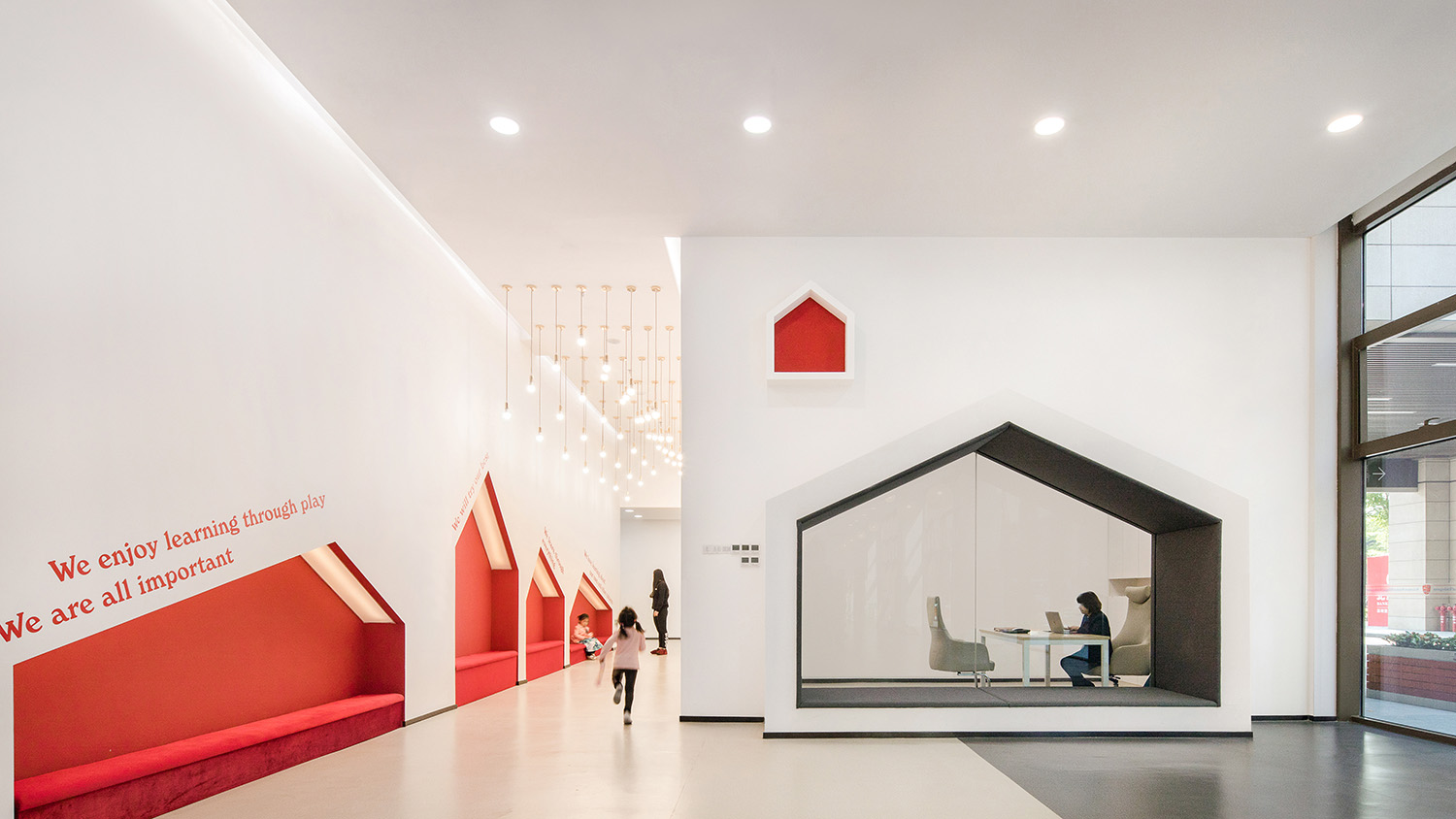 MOC DESIGN OFFICE，MOC设计，壹方中心温莎双语幼儿园，温莎双语幼儿园，幼儿园设计，儿童娱乐中心设计，项目投稿