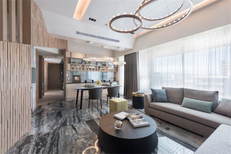 汤镇权空间设计 | 新庄兆之丘-明亮温馨四口之家