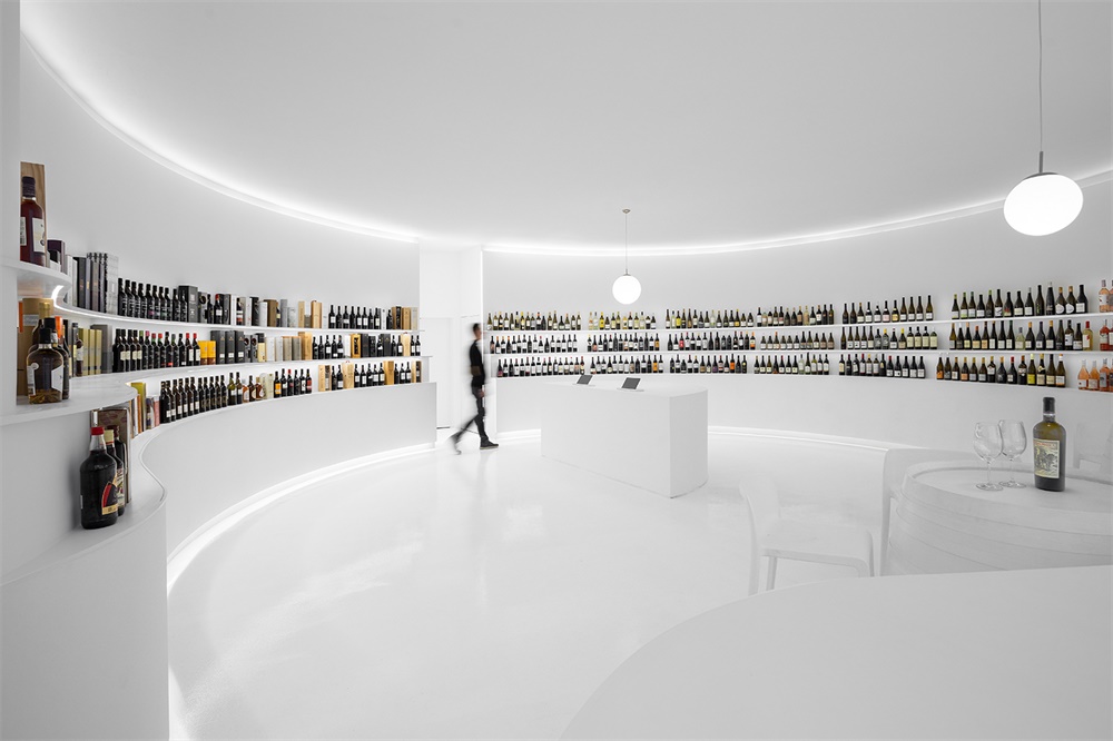 商业空间，概念店设计，葡萄酒店面设计，极简主义