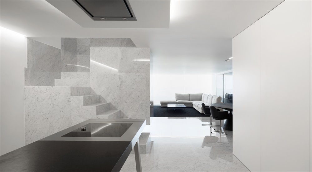 住宅空间，西班牙，Fran Silvestre Arquitectos，改造设计，penthouse住宅，极简主义