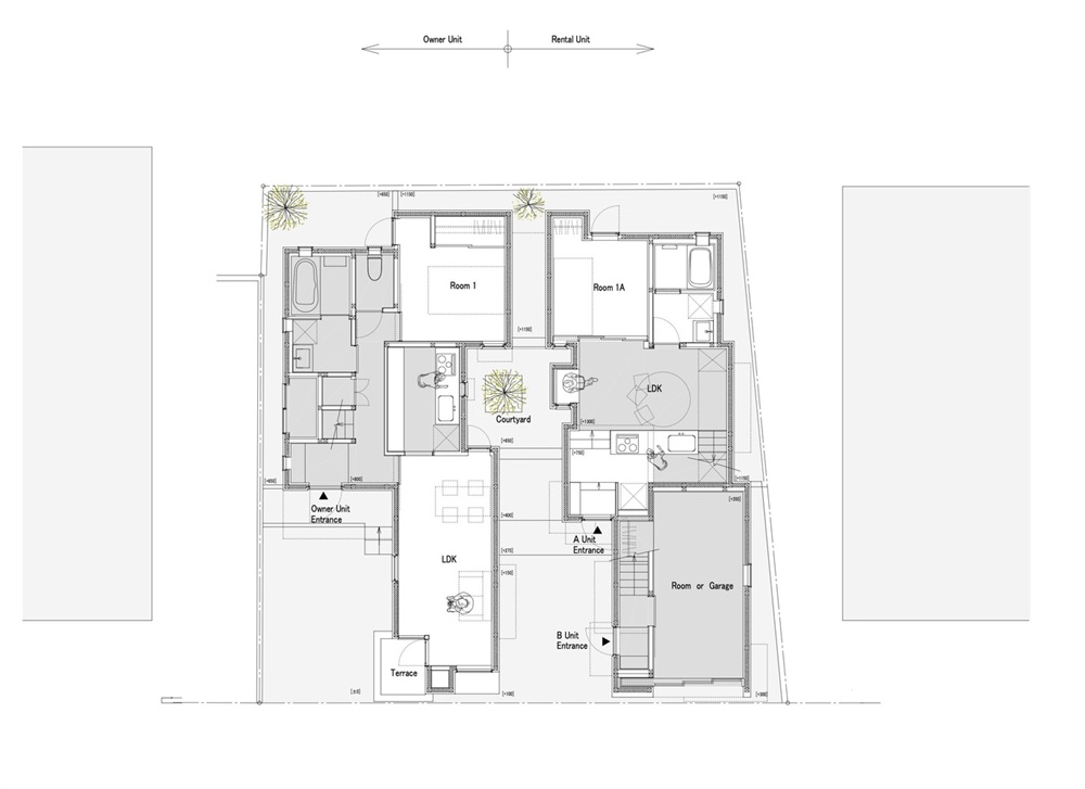 住宅空间，私人住宅，邻里关系，东京，日本住宅设计，河野有悟建筑事务所