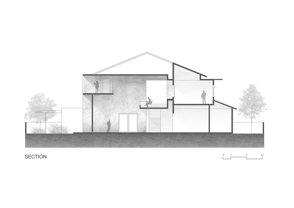 住宅空间，别墅设计，吉隆坡，Fabian Tan Architect，Bewboc House