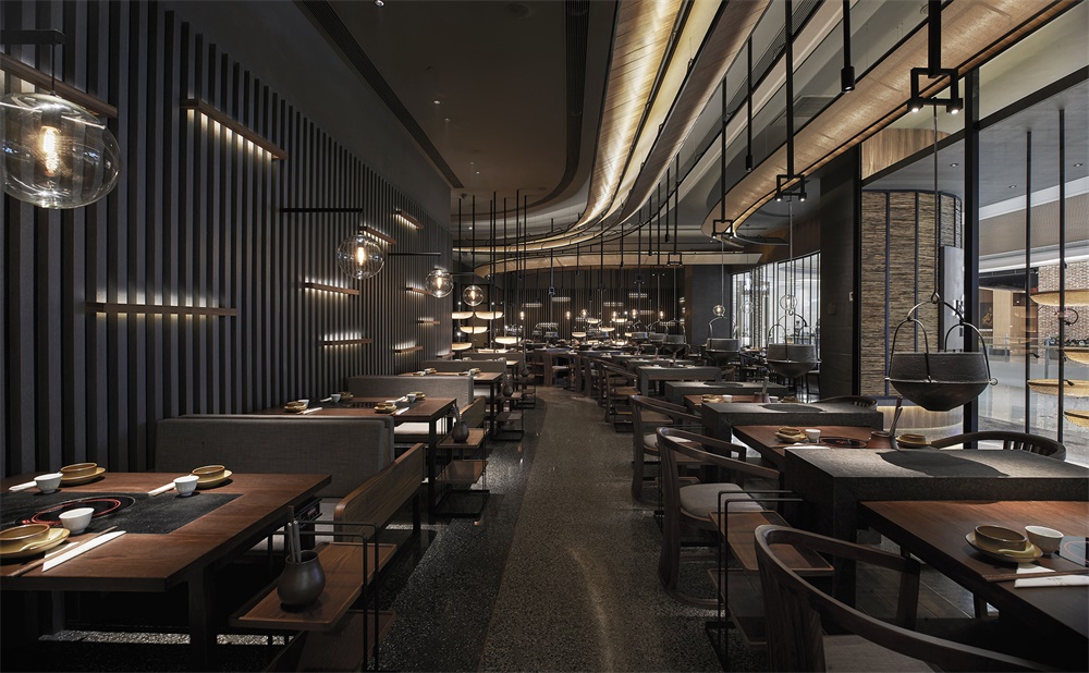 餐饮空间，尽膳口福，跷脚牛肉，FUNUN LAB，中餐厅设计，项目投稿