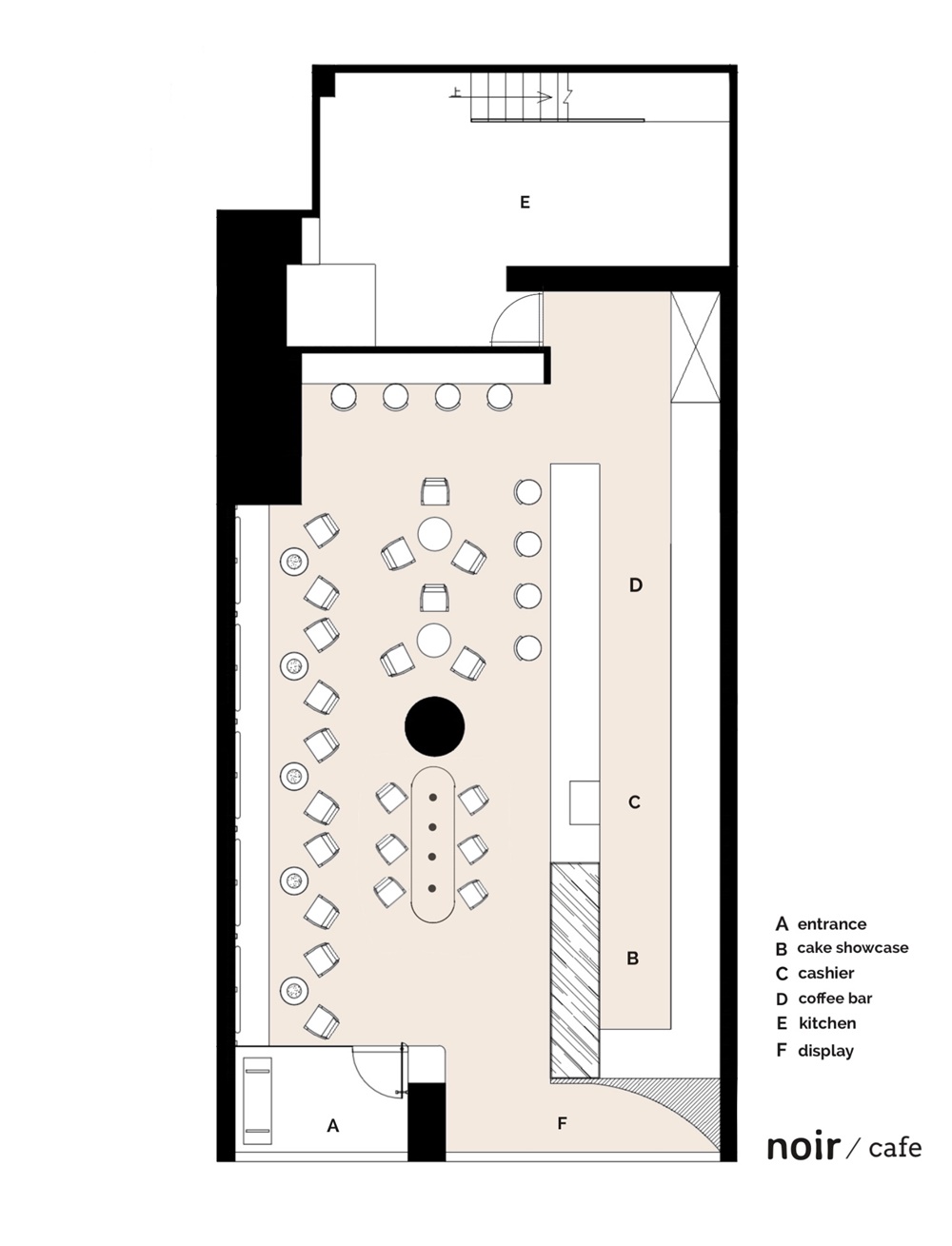 餐饮空间，咖啡厅设计，咖啡店设计，广州，睿上形素，RSXS design，noir cafe