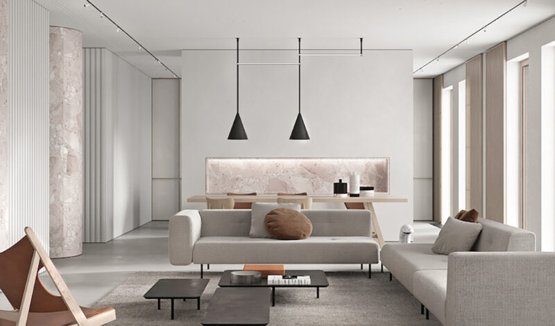 CHUB ARCHITECTS | 俄罗斯190㎡现代简约清新公寓