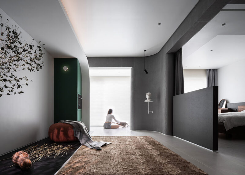 朴居设计研究室（PUJU）丨68㎡两室一厅的“美术馆”