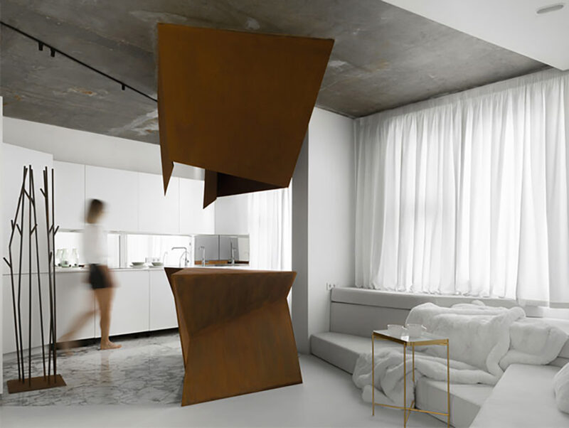 Maxim Kashin | 70㎡前卫几何美学单身公寓设计