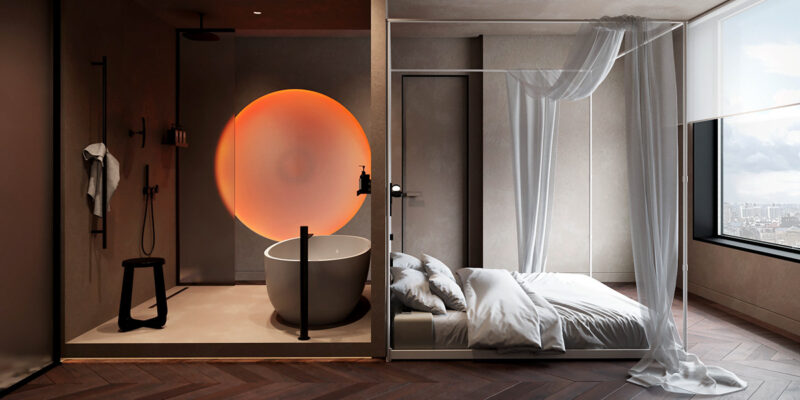 110㎡，他只做了一个卧室，客+餐厅却超大！