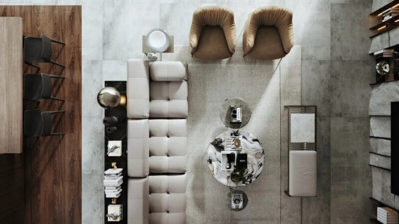 Hossam Nabil | 288㎡,埃及湖景别墅娱乐空间设计