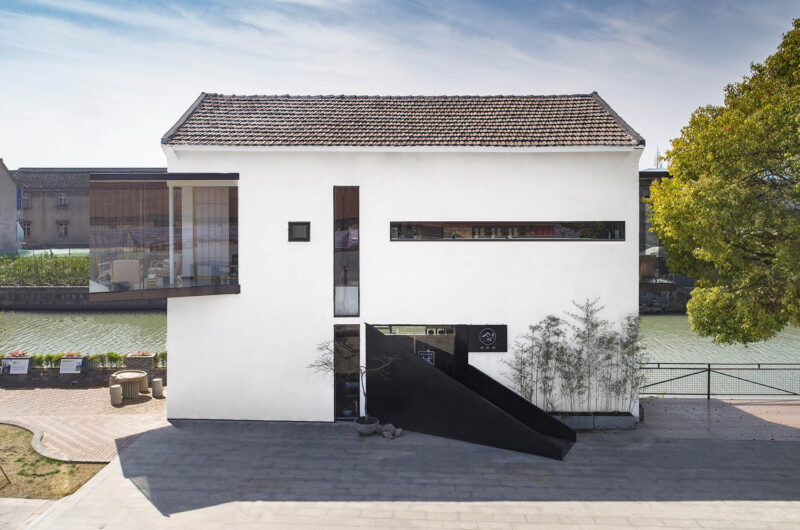 淀川设计 | 上海云间粮仓改造“漂浮在河边的茶室”