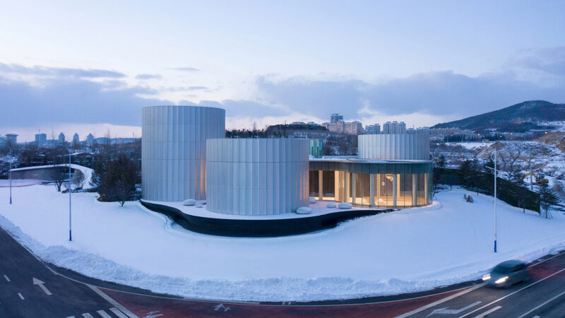 木君建筑 | “雪晶”下的热烈—烟台大栖地城市展厅
