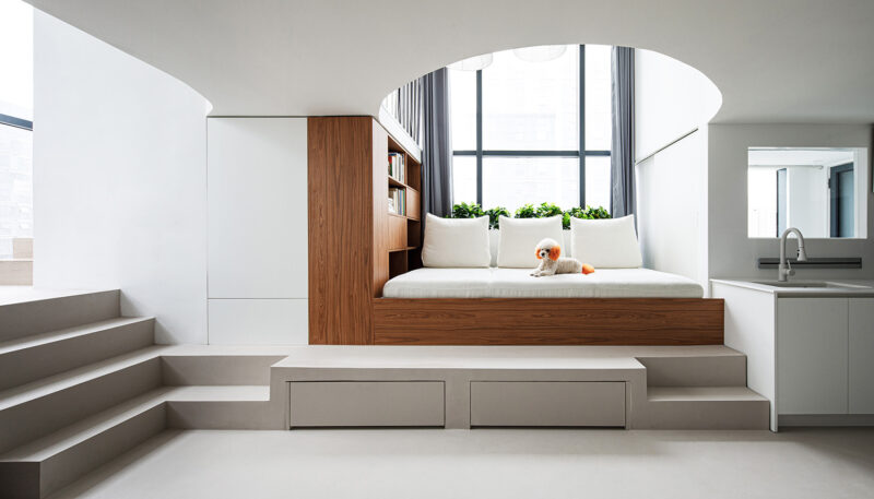 戏构建筑 | 40㎡,桥屋：一种Loft公寓式住宅的再定义