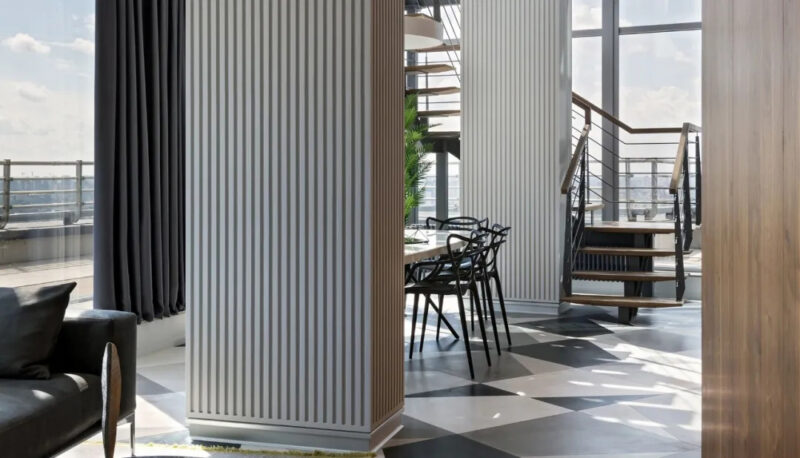 Interra Studio | 180㎡,明斯克现代风格顶层复式住宅