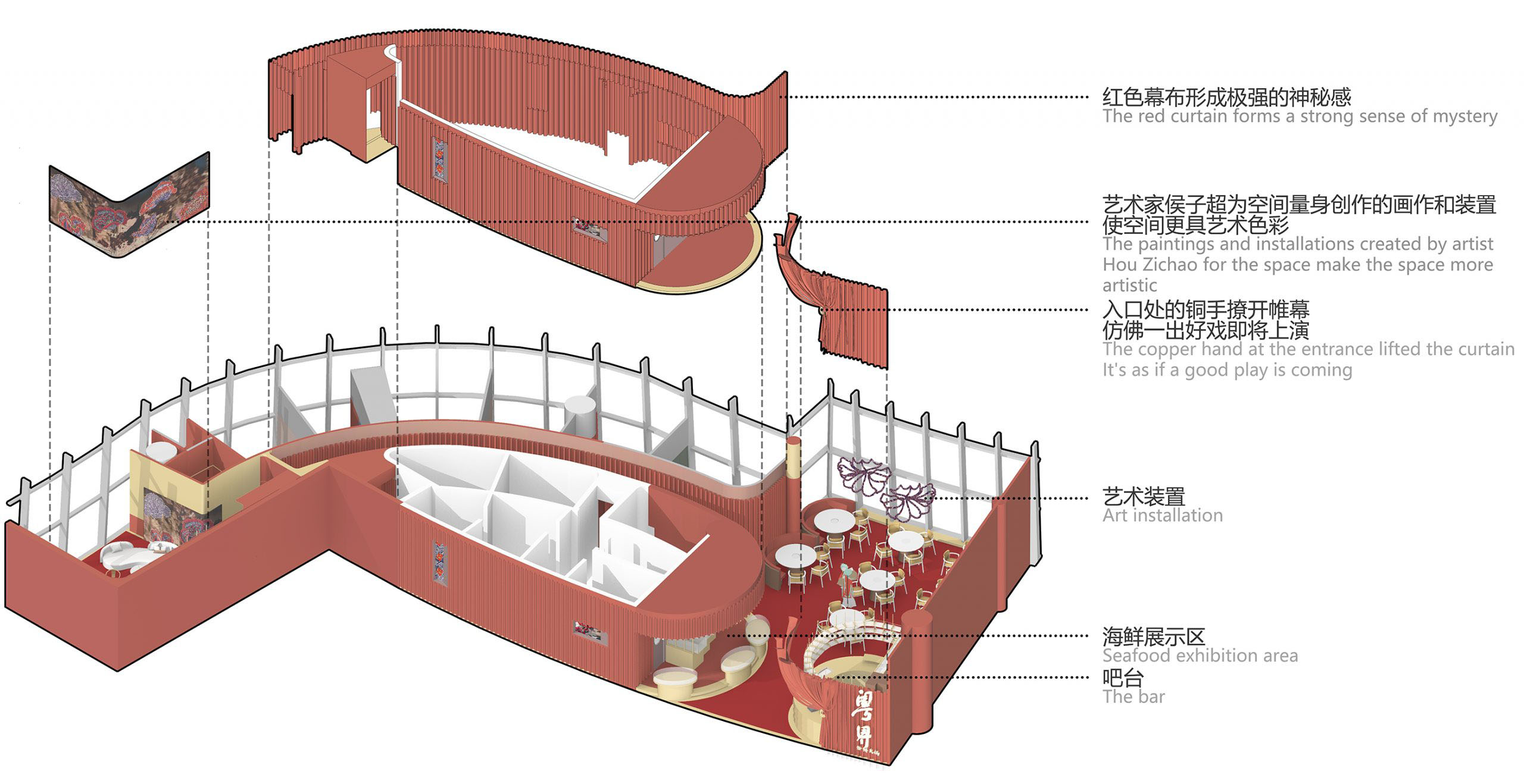 古鲁奇建筑咨询公司,古鲁奇设计,粤界海鲜火锅餐厅,火锅餐厅设计案例,粤界餐厅,餐厅设计案例,北京餐厅设计,北京海鲜火锅餐厅