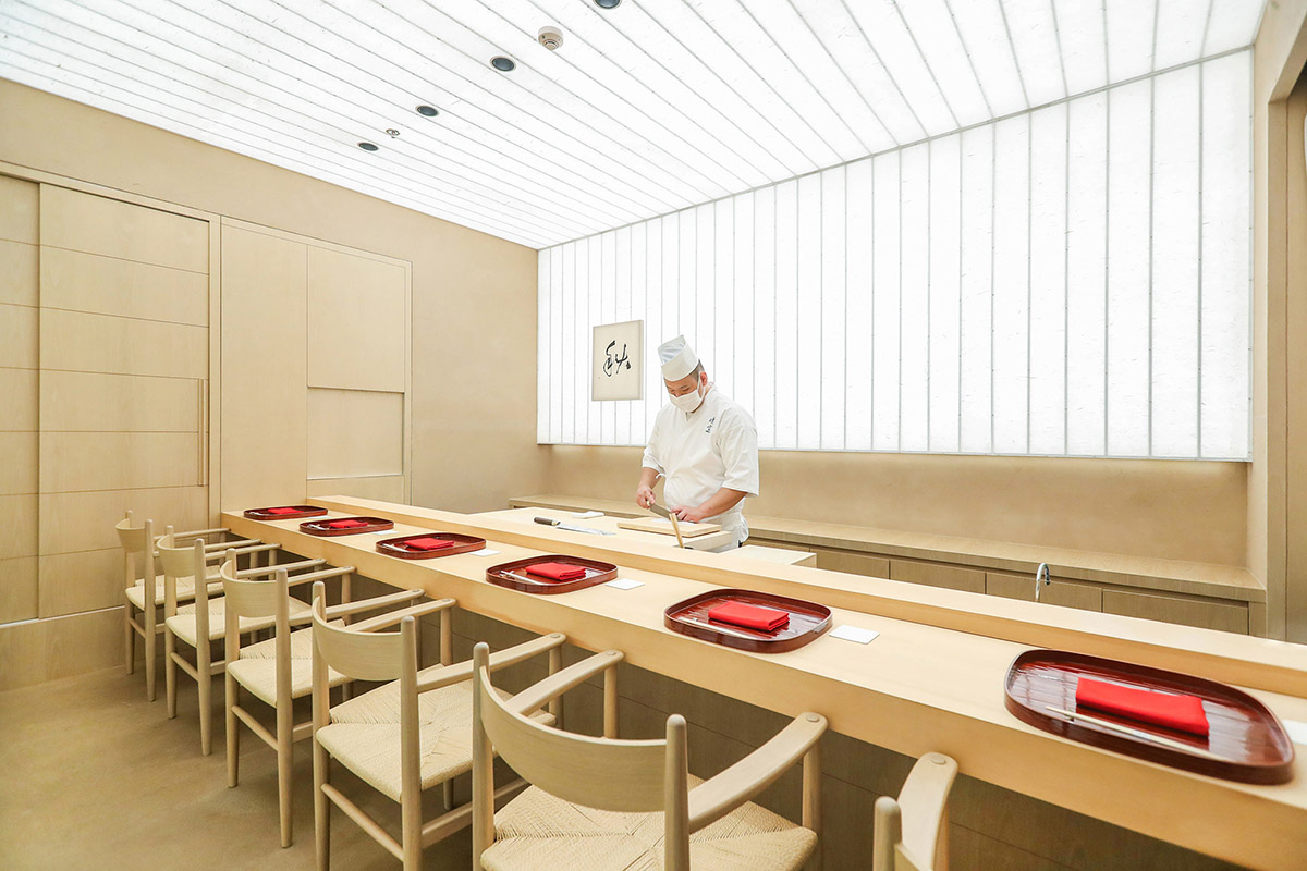 春山秋水,NATURE TIMES ART,北京青雲日料店,上海晴空日料店,高端日料店,春山秋水设计,日料店设计案例