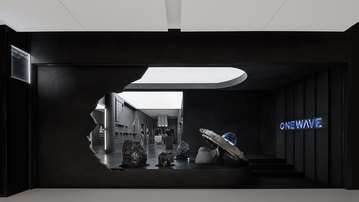 ONE WAVE,Topworks Lab,买手店设计案例,梁屹,潮流店铺,饰品店,买手店设计案例,饰品店设计案例,成都晶融汇买手店,高桥吾郎