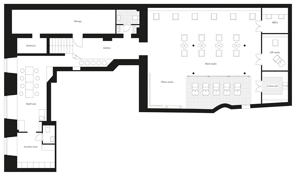 LITTLE FAKTORY,美发沙龙店,美发店,美发店设计,理发店设计,LITTLE FAKTORY美发沙龙,Westblom Krasse Arkitektkontor,发型造型店,美发店设计案例,国外美发店设计案例