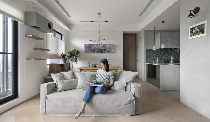 沐光植境设计 | 60㎡，简约稳敛小宅