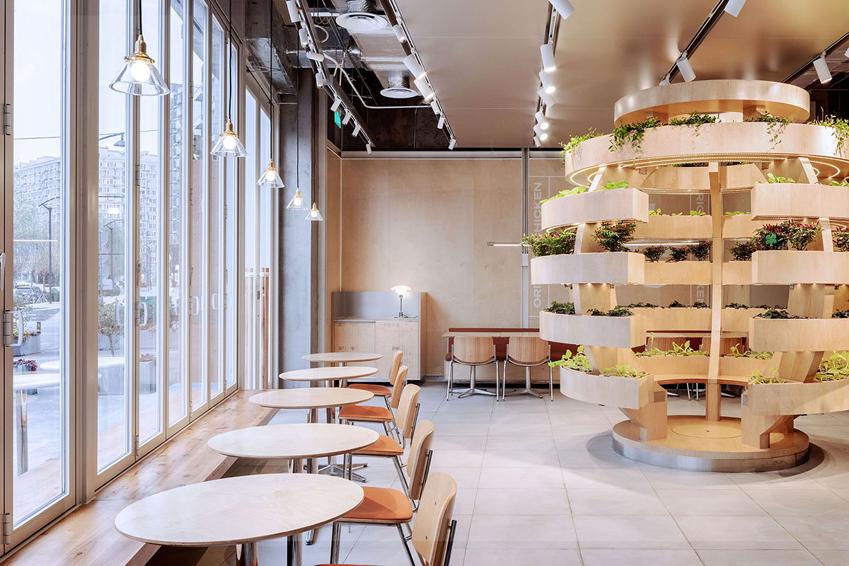 BloomDesign,绽放设计,老乡鸡北京旗舰店,老乡鸡,中式快餐,快餐店设计案例,餐厅设计案例,老乡鸡餐厅,李宝龙,南鸿天,陈小虎