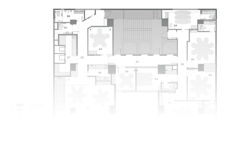 香港协成火锅平面图 / AD艾克建筑