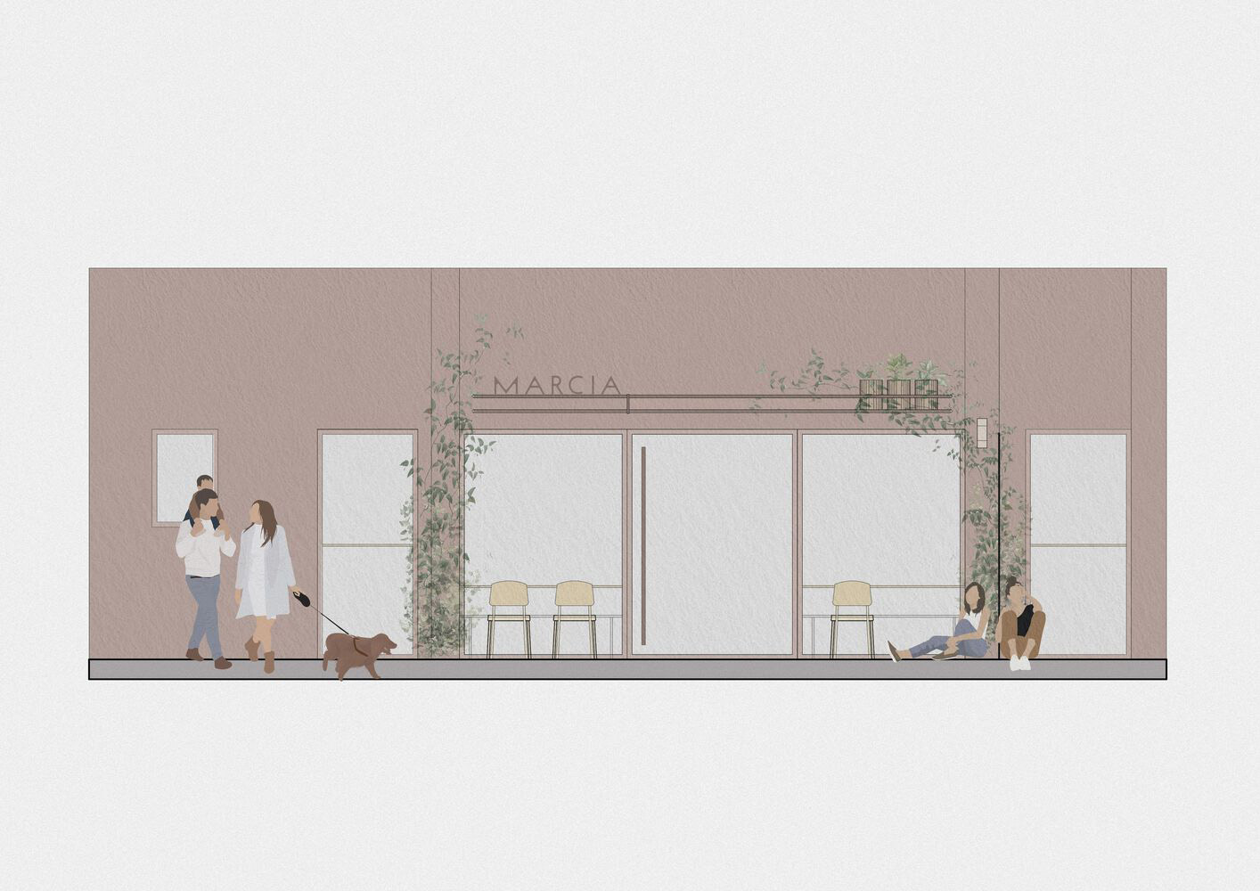Estudio Grizzo Arquitectos,国外披萨店设计案例,餐厅设计,披萨店设计,50㎡,阿根廷,沙色美学,创意餐厅